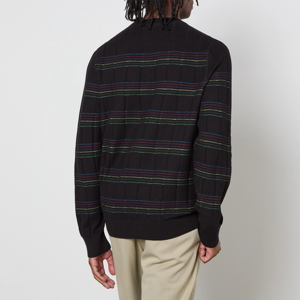 Paul Smith Striped Cotton-Knit Crew-Neck Jumper - S